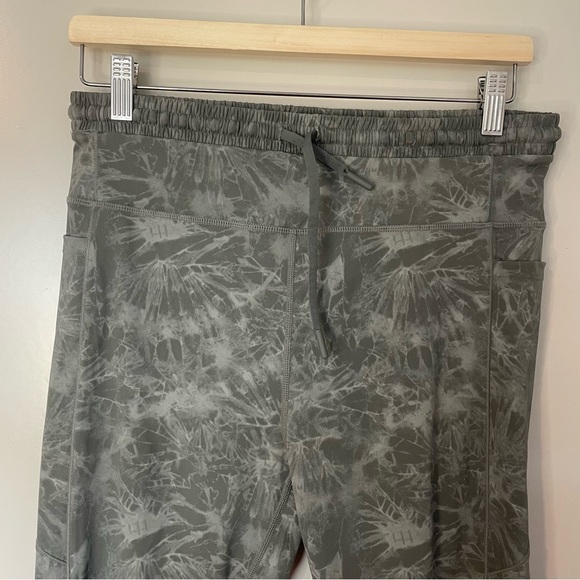 Zyia Active Sage Hendrix Leggings Size 12 Cinch Drawstring Waist Patterned - Picture 5 of 11